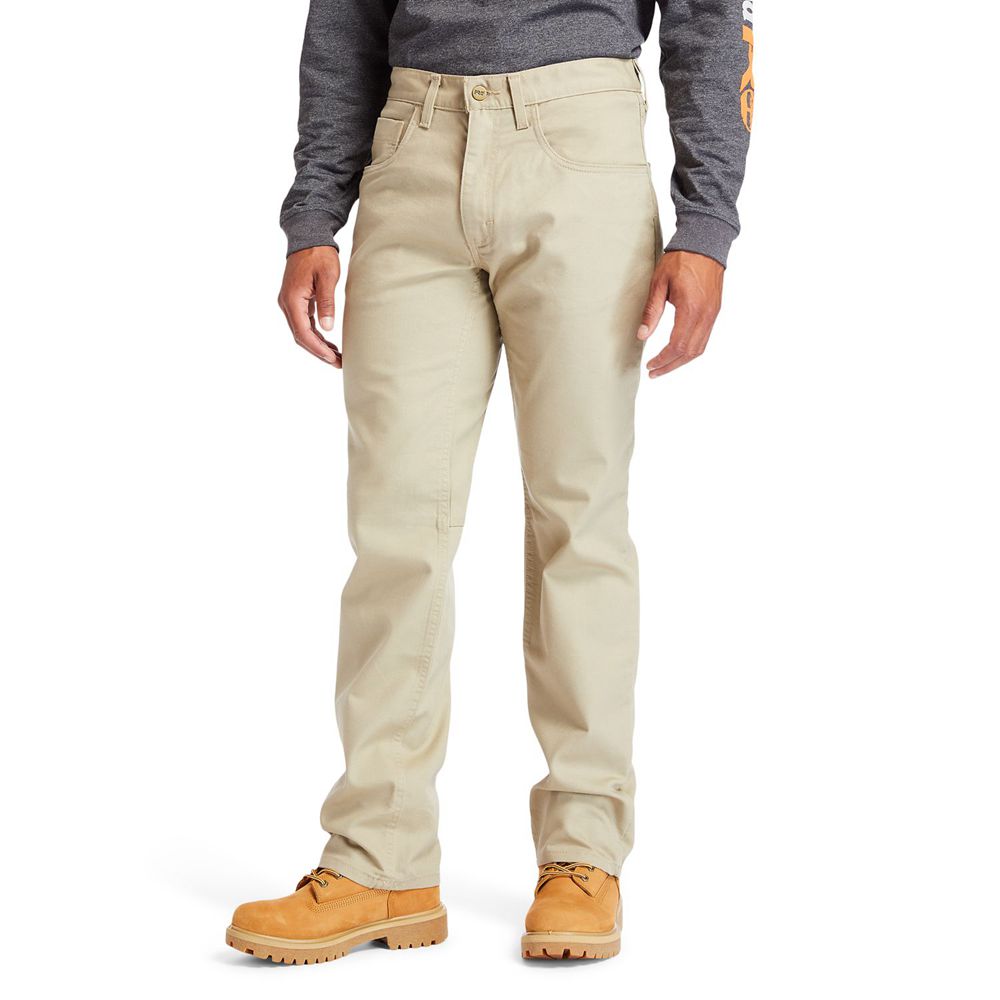 Pantaloni Timberland Barbati Kaki - Pro® 8 Series Flex Panza Work - Romania - XPMKNQ539